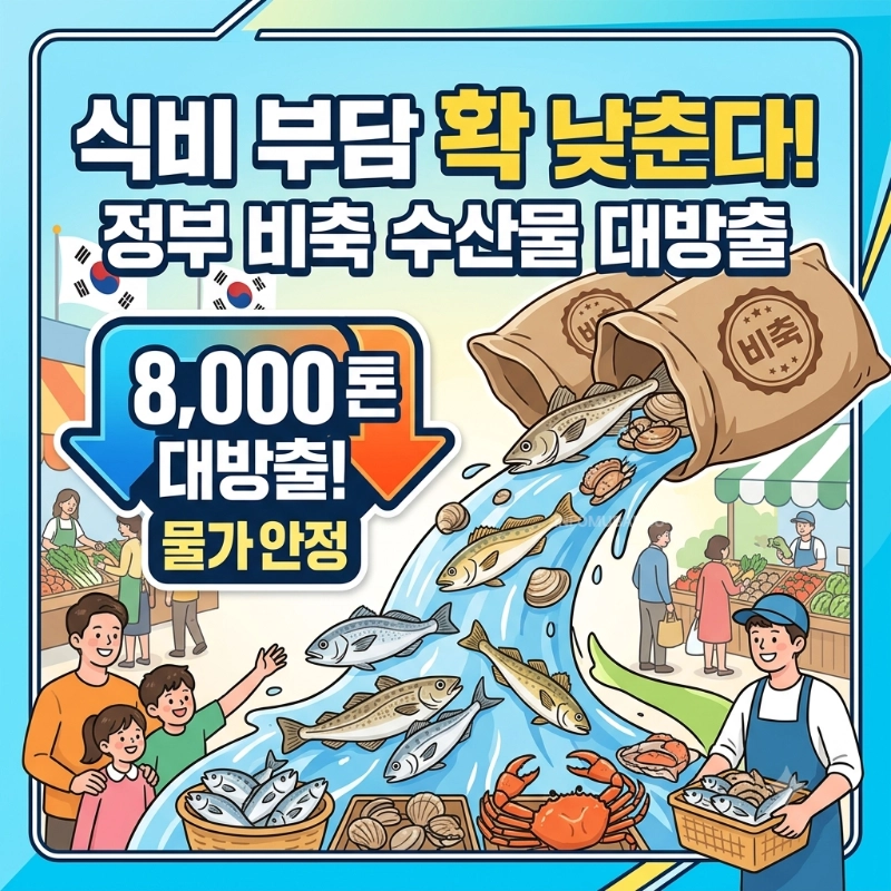 정부 비축수산물 8천톤 할인판매