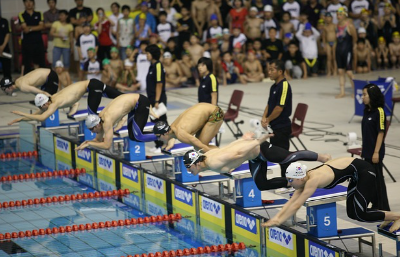 경기를 준비하는 사람들