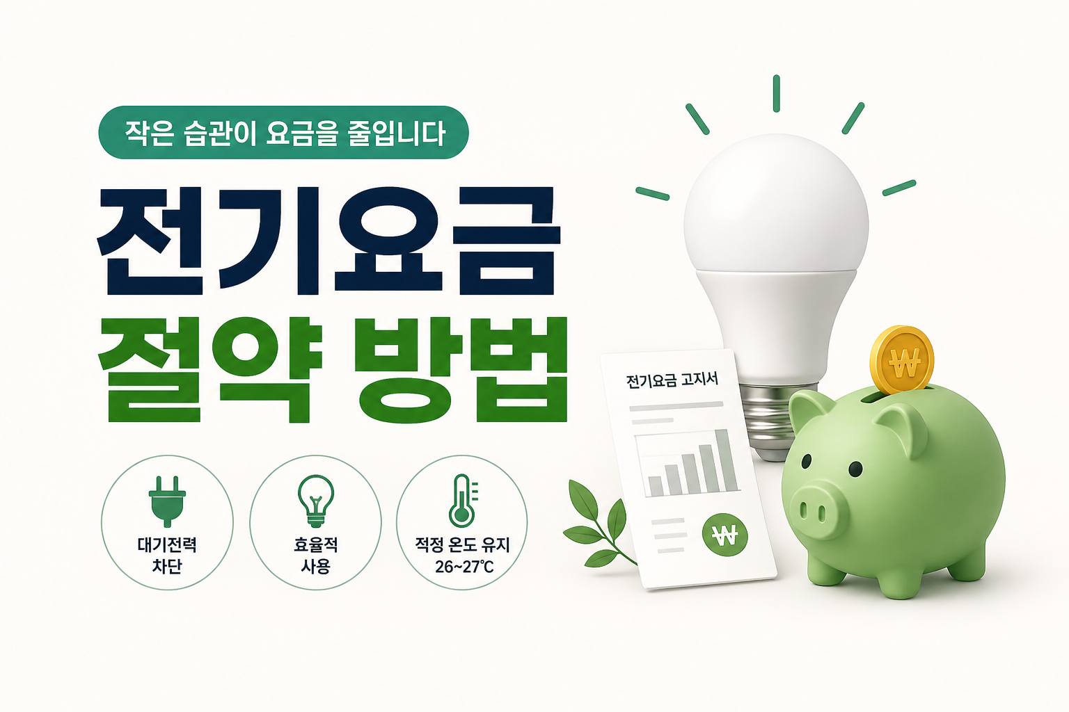 전기요금 절약방법 인포그래픽