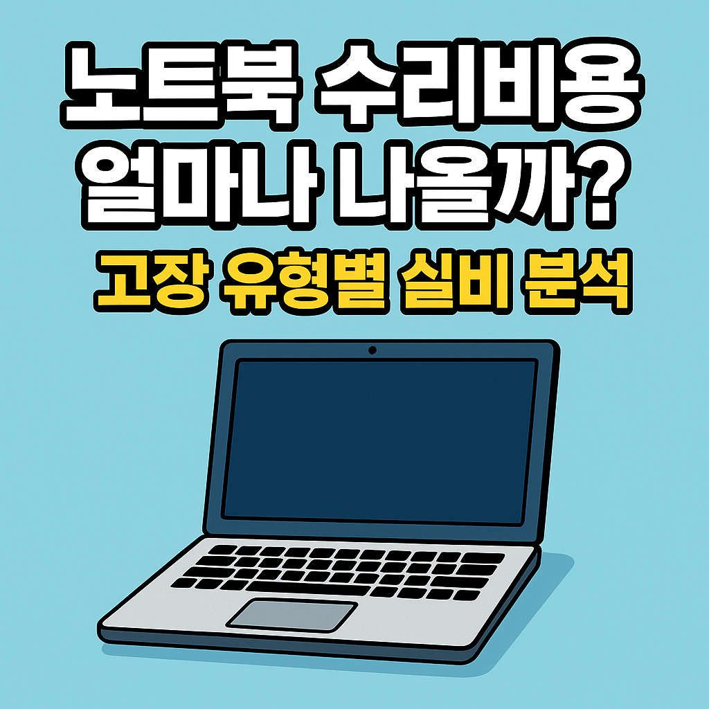 노트북 수리비용 얼마나 나올까? 고장 유형별 실비 분석