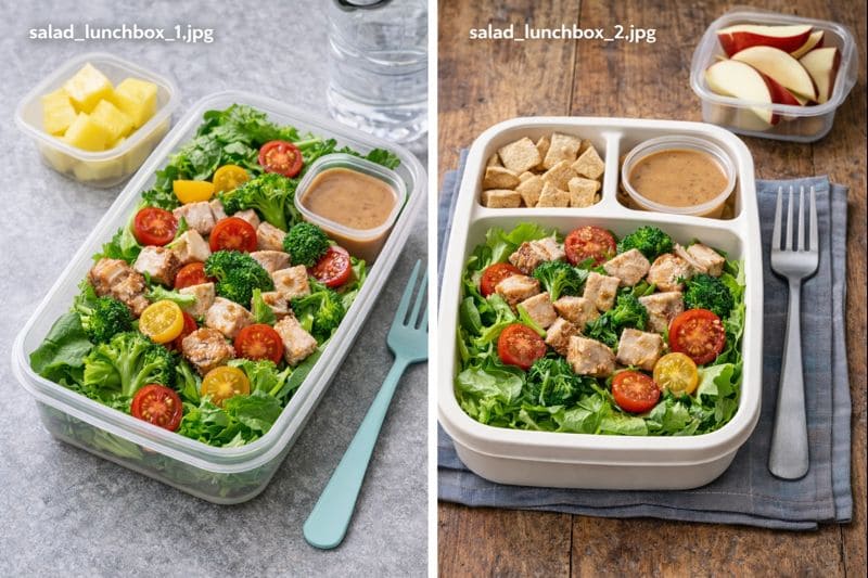 야채 샐러드 도시락