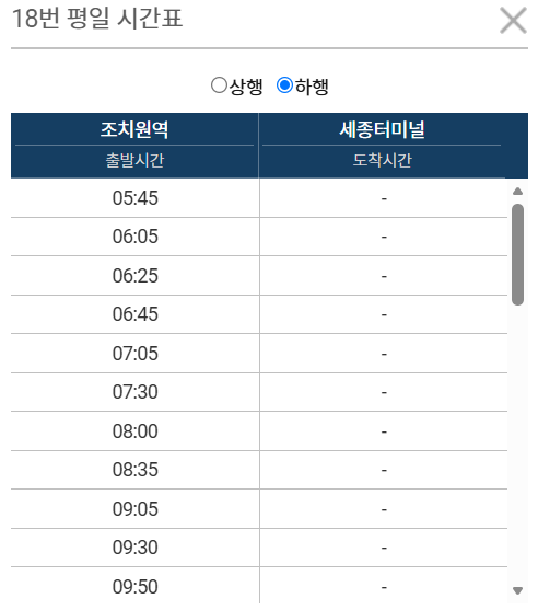 청주 버스정보시스템
