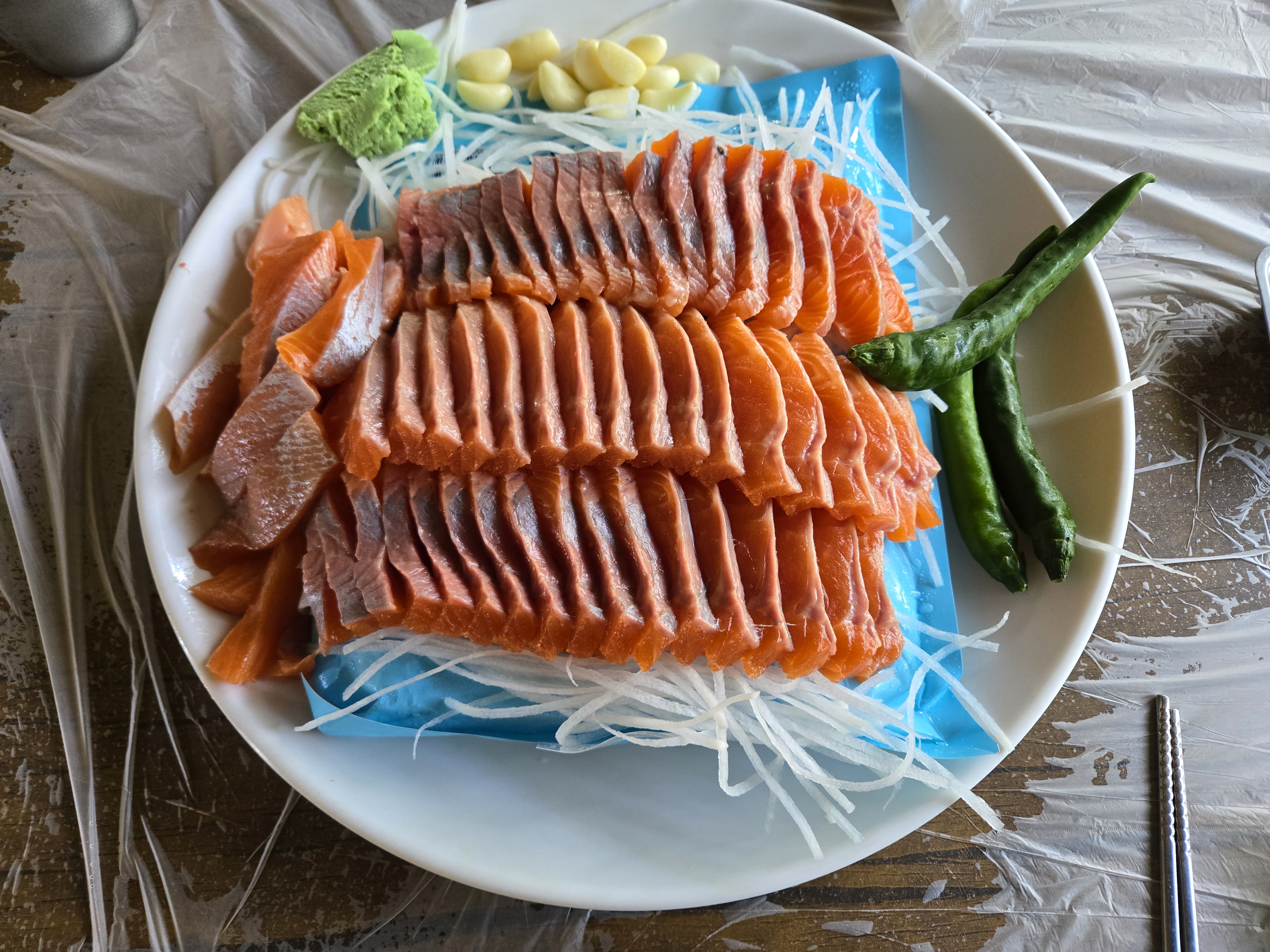 봉화 맛집 도촌 송어회식당 1.5kg