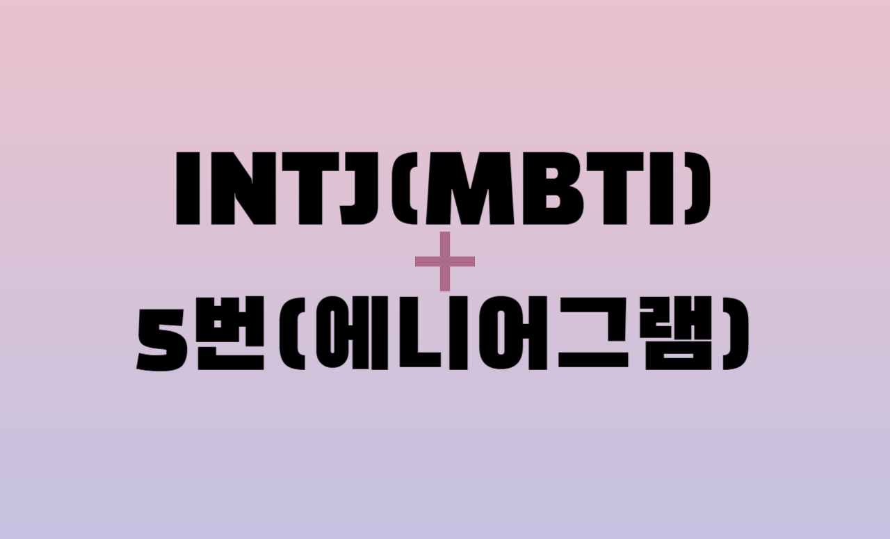 INTJ + 에니어그램 5번 유형 조합