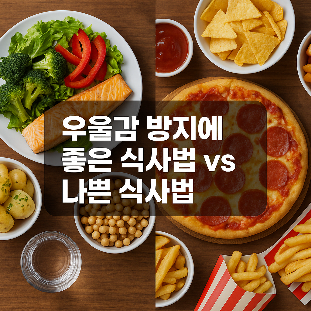 우울감 방지에 좋은 식사법 vs 나쁜 식사법