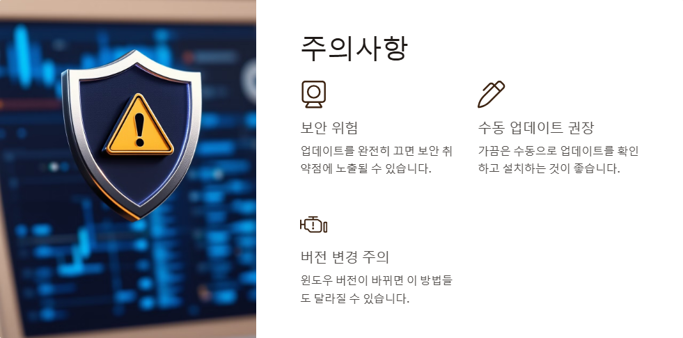 윈도우11 자동 업데이트 끄는 방법