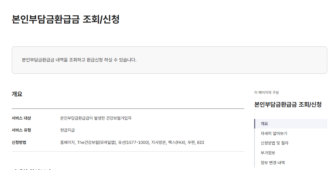 본인부담환급금