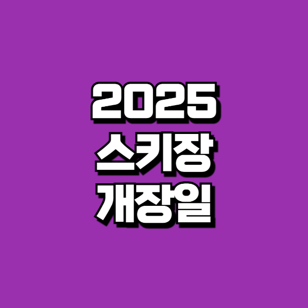 스키장 개장일
