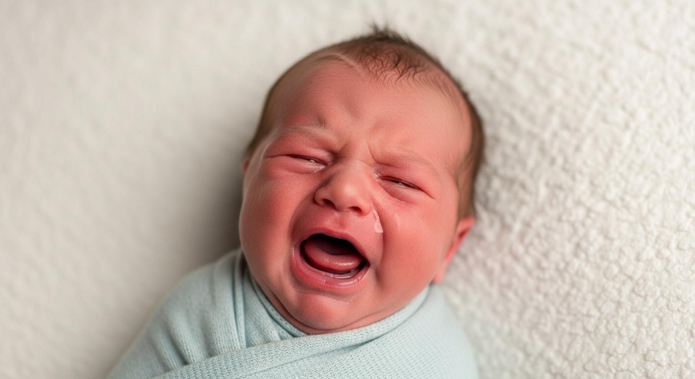 신생아 눈물을 흘려요