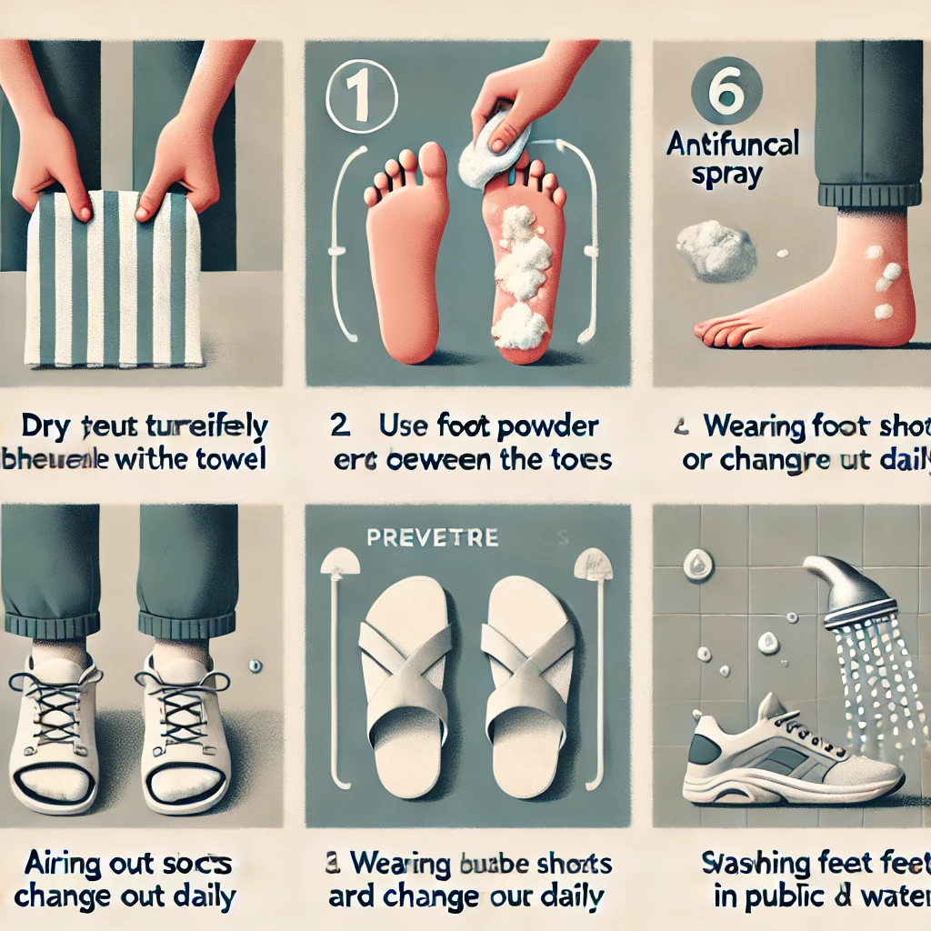 무좀 재발 방지 위생관리법