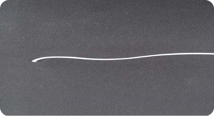 반지 호수를 재기 위한 실 사진