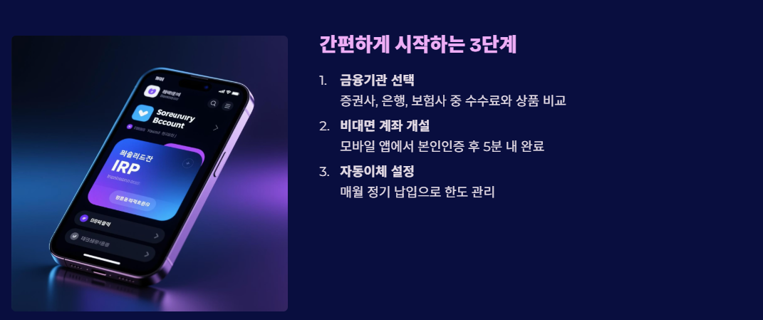 IRP 계좌개설 방법