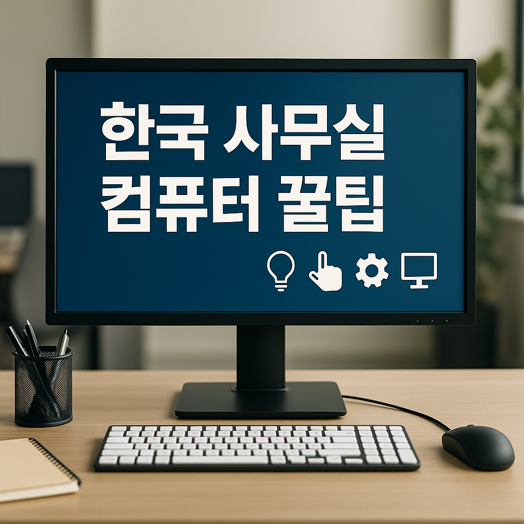 한국 사무실 컴퓨터 꿀팁