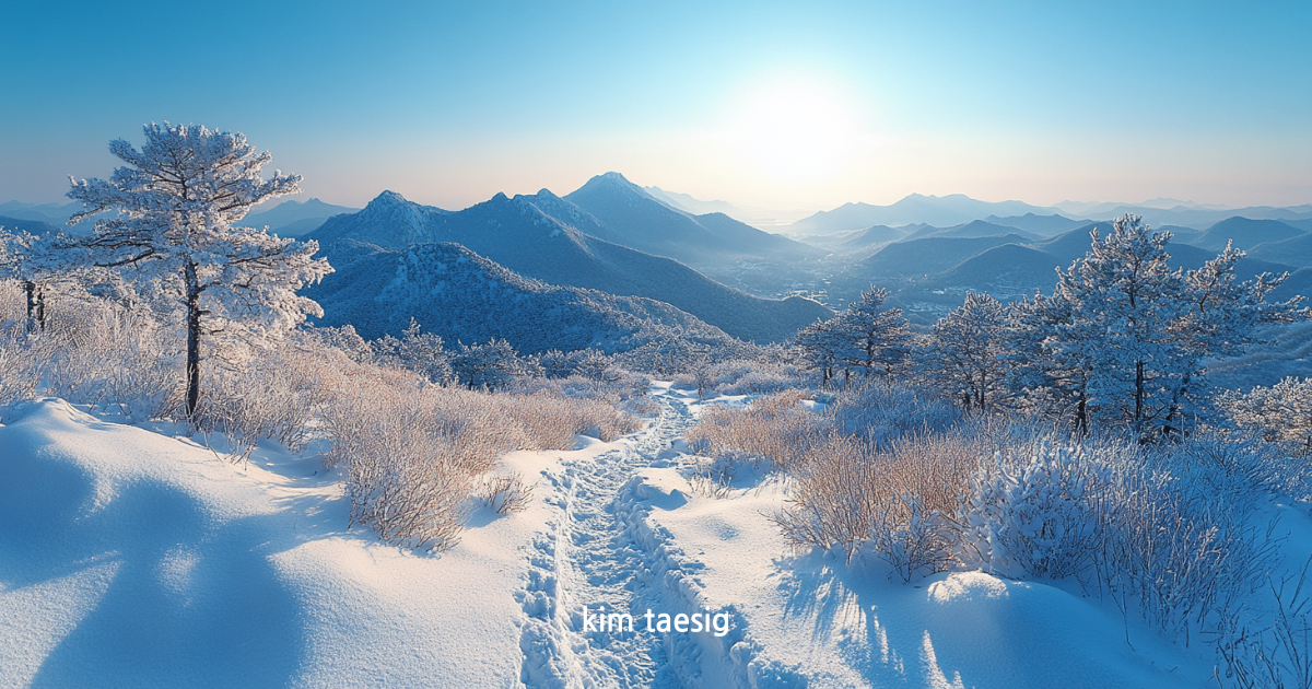 감악산의 사계절