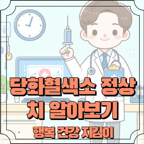당화혈색소 정상치 알아보기