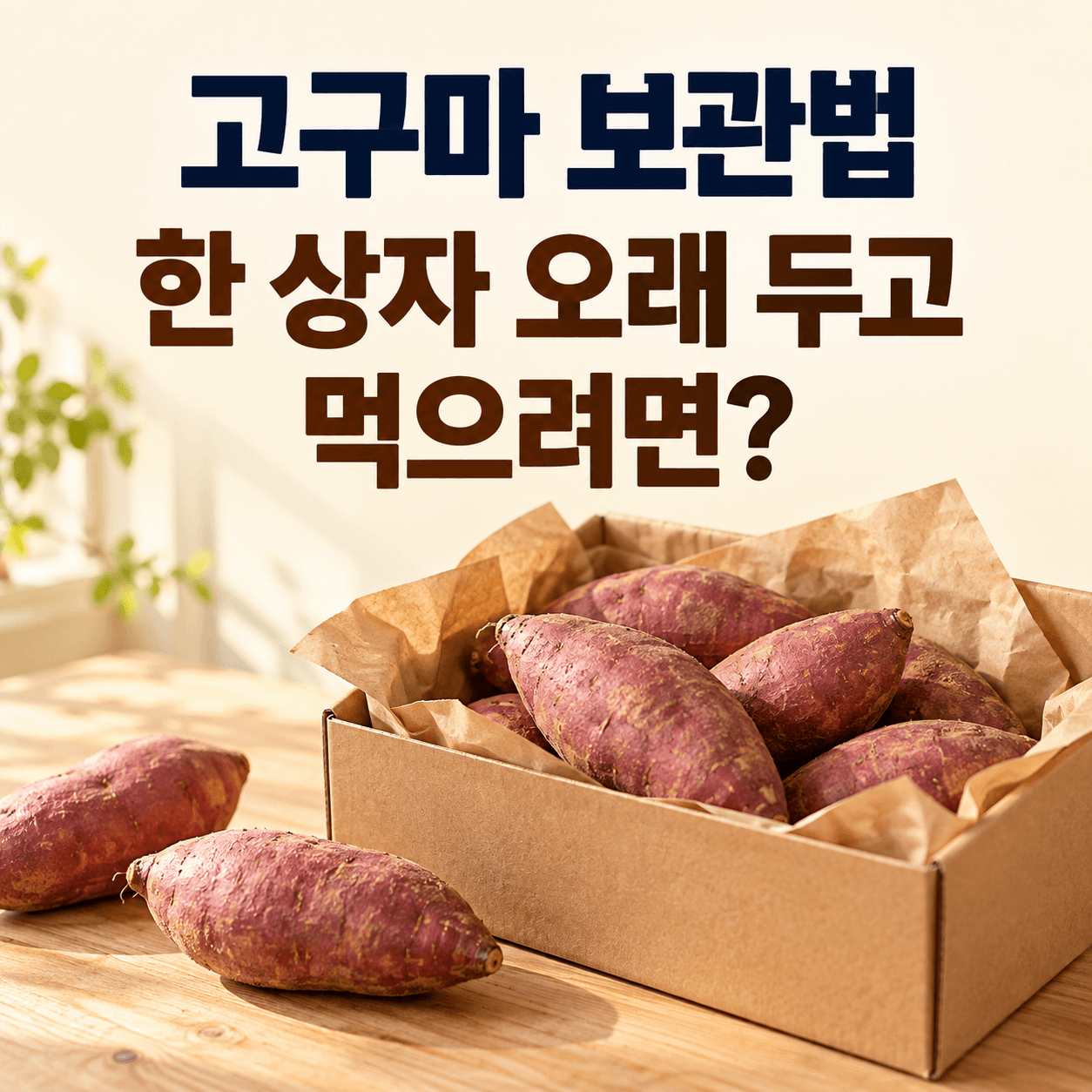 고구마 보관법 소개