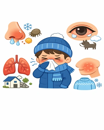 겨울철 알레르기 증상 부위별 특징9