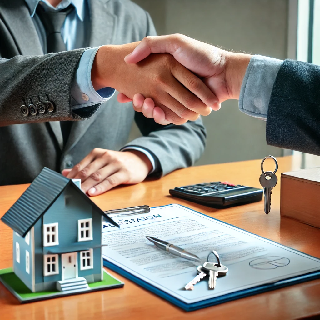 계약하는 이미지