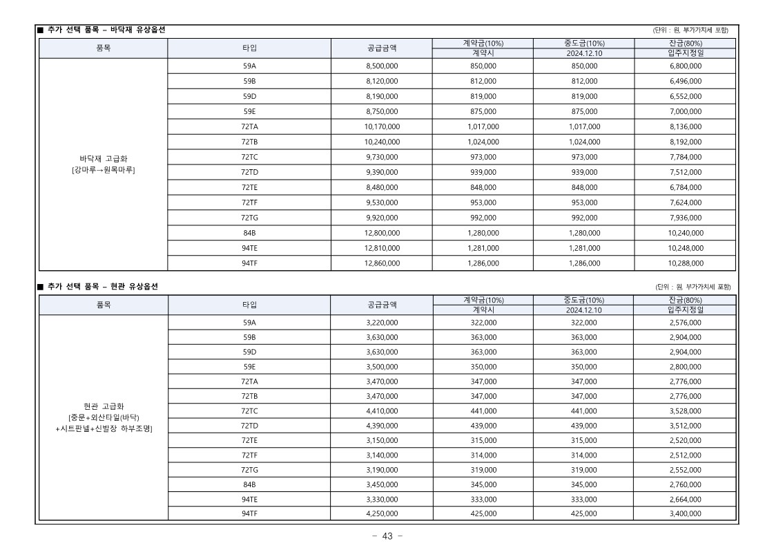 디에이치 대치 에델루이 모집공고문