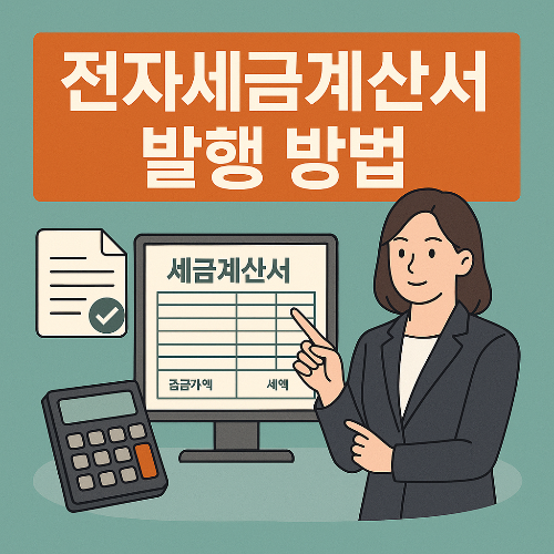 전자세금계산서 발행 방법