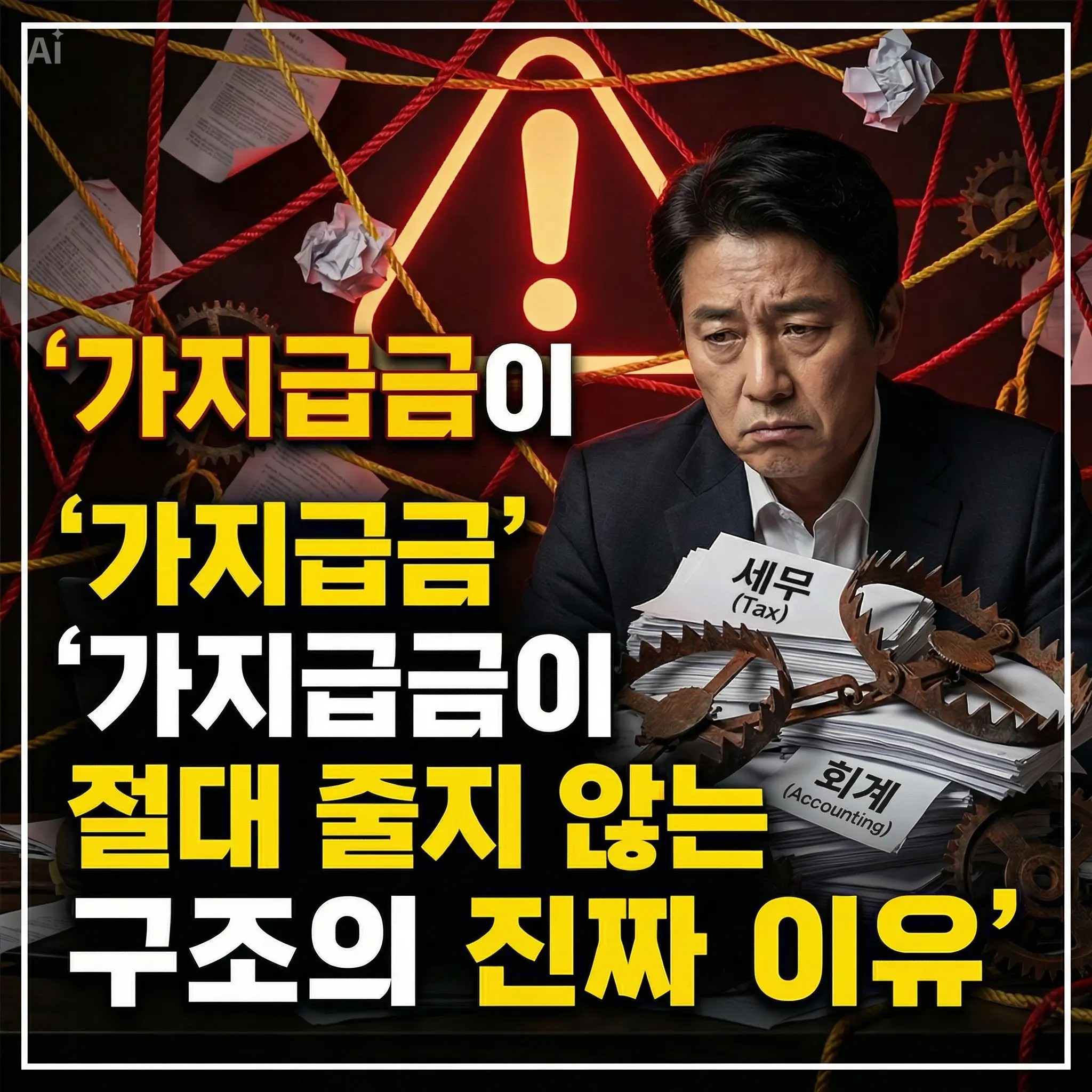 가지급금이 절대 줄지 않는 구조의 진짜 이유 — 대표들이 빠지는 세무 함정의 본질