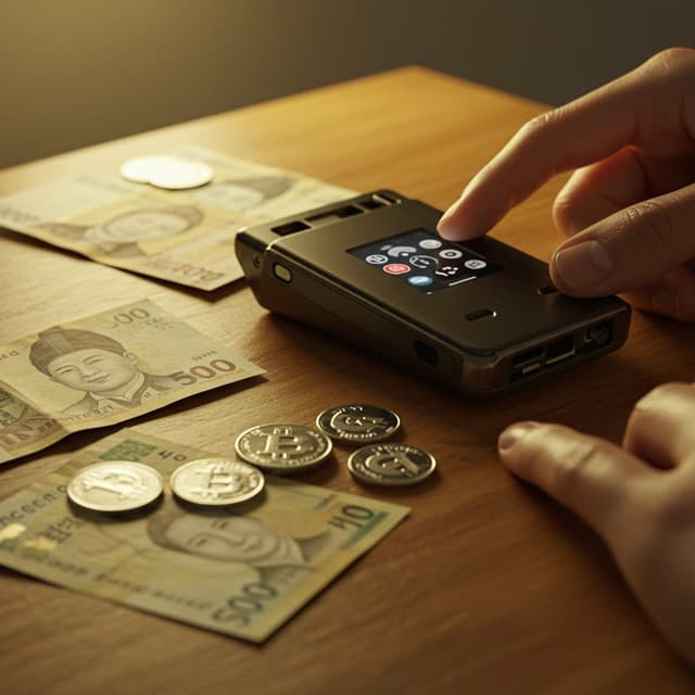 하드웨어 지갑과 원화·달러로 표현한 스테이블 코인 보관