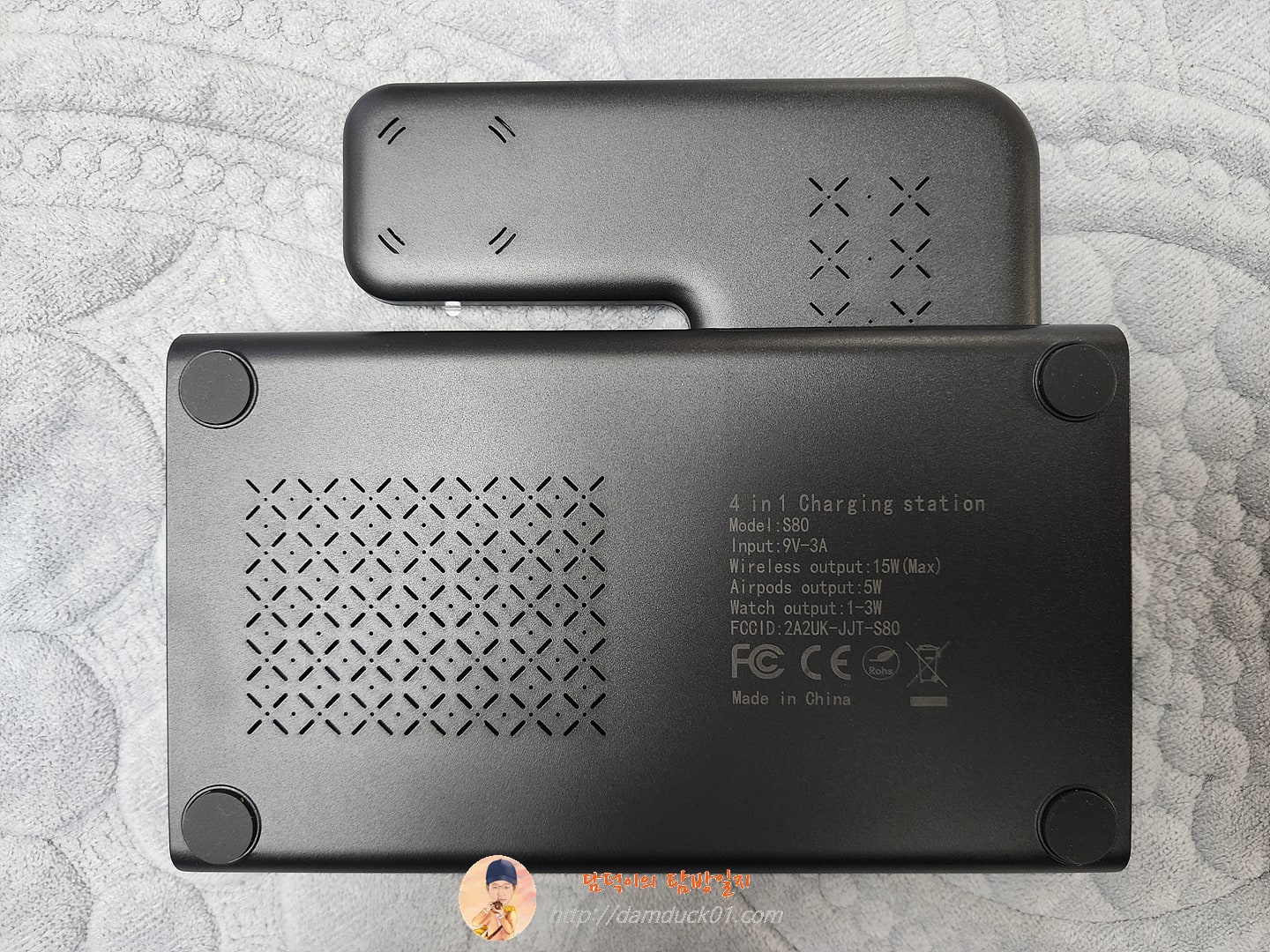 VIKEFON 4 in 1 접이식 무선 충전 스테이션