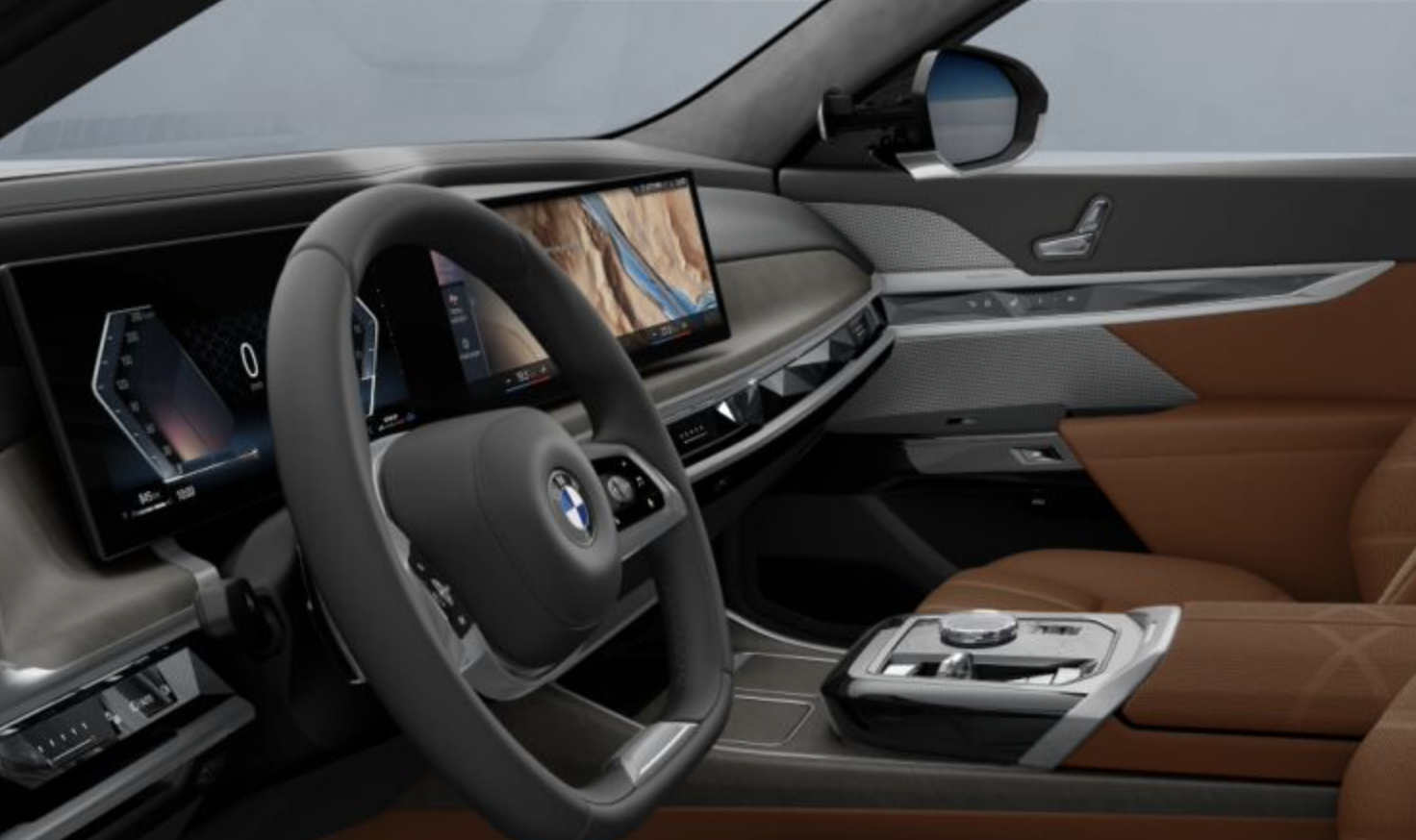 BMW 740i 인테리어 인터랙션바 디스플레이