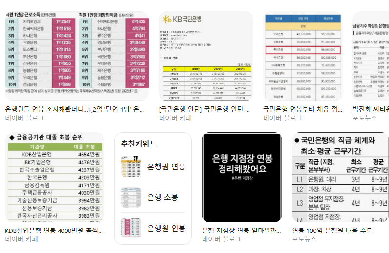 4대 시중은행 연봉 비교｜국민&middot;신한&middot;우리&middot;하나 평균 연봉&middot;초봉 총정리 사업보고서 기준 1인당 평균급여 비교