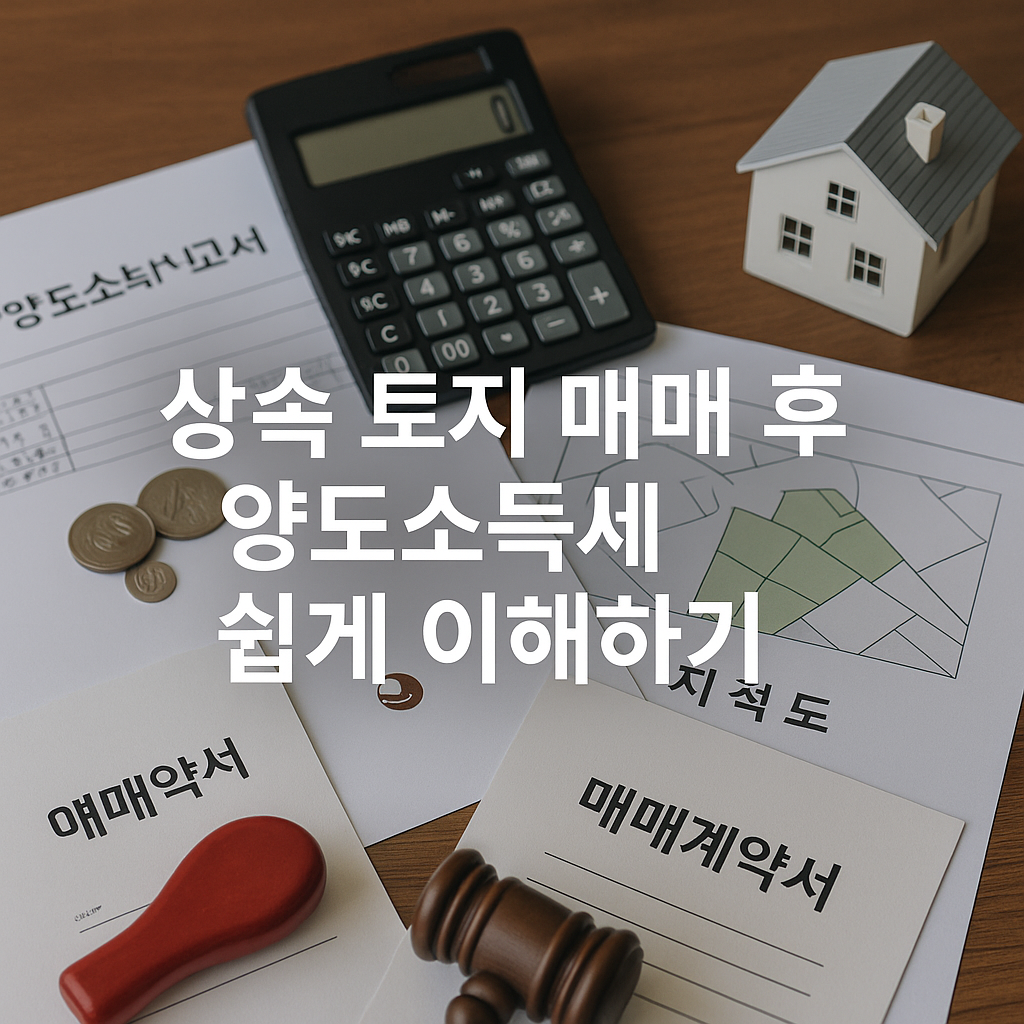 상속 토지 매매 후 양도소득세 쉽게 이해하기