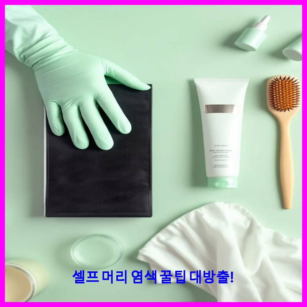 셀프 머리 염색 꿀팁 대방출!