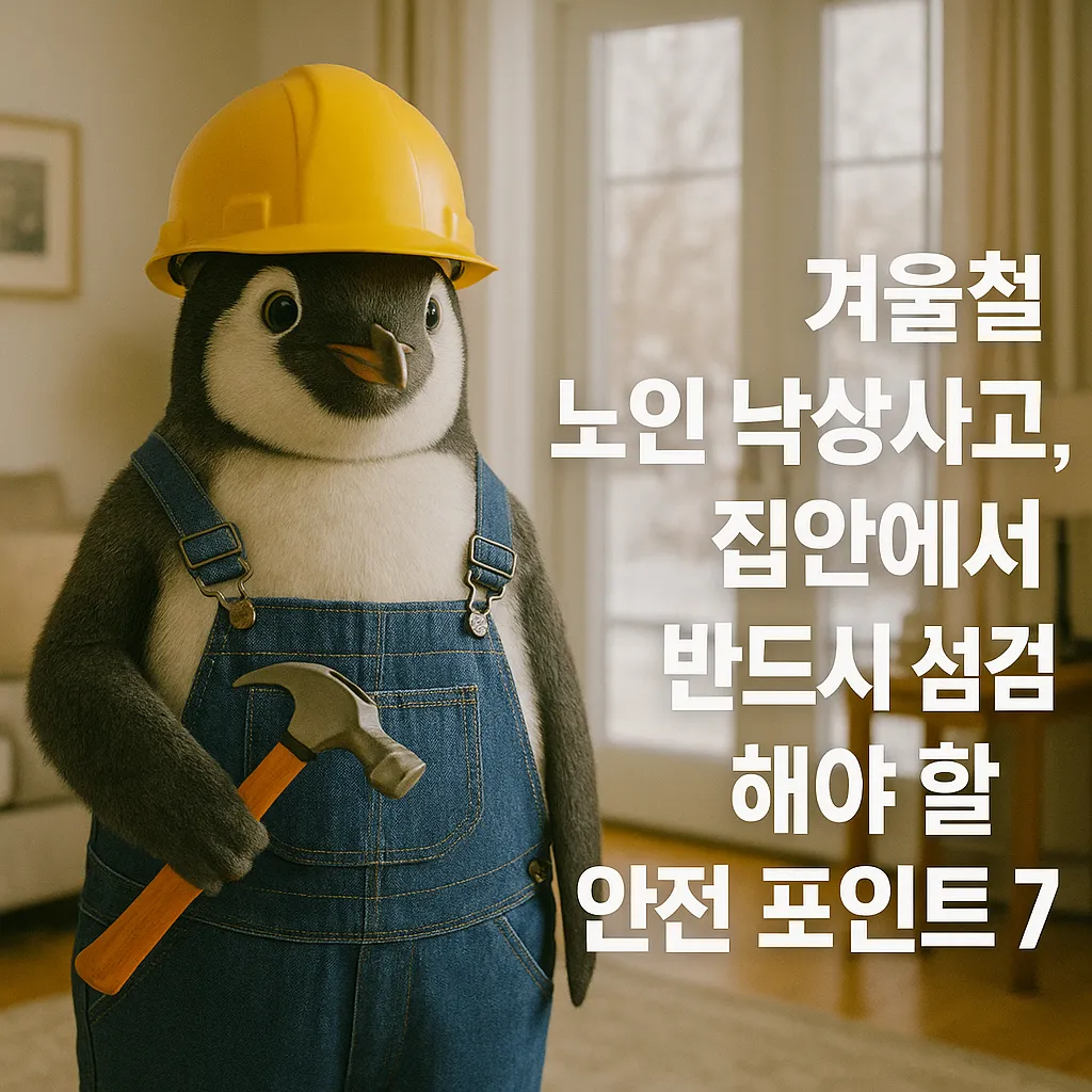 겨울철 노인 낙상사고, 집안에서 반드시 점검해야 할 안전 포인트 7가지