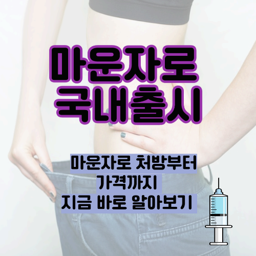 마운자로 국내출시, 마운자로 처방부터 가격까지 지금 바로 알아보기