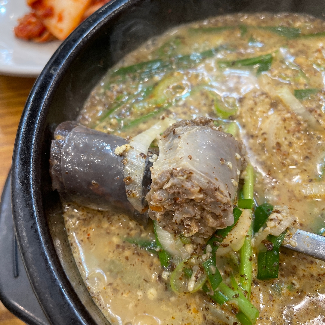 하남풍산역 순대국밥 진감자탕&순대국 순대 모습