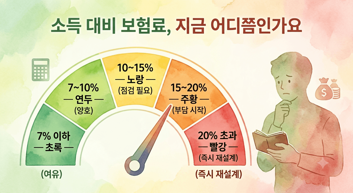 소득 대비 보험료