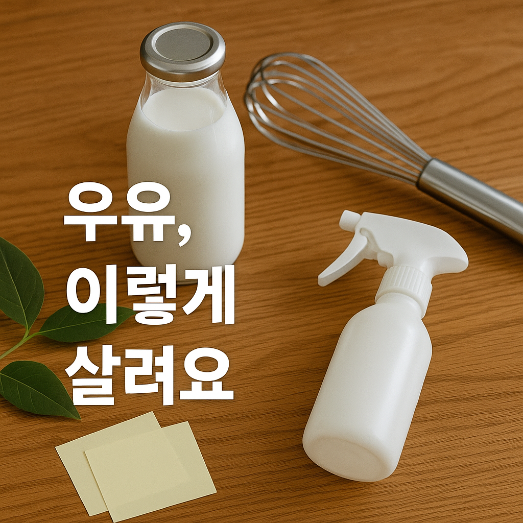 유통기한 지난 우유, 버리지 말고 이렇게 활용하세요! 🥛