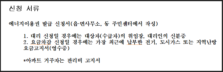 에너지바우처 신청방법과 자격 금액 _ 난방비 지원