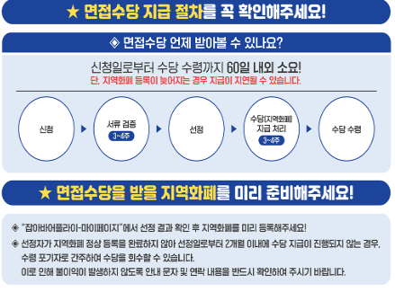 면접수당 지급절차