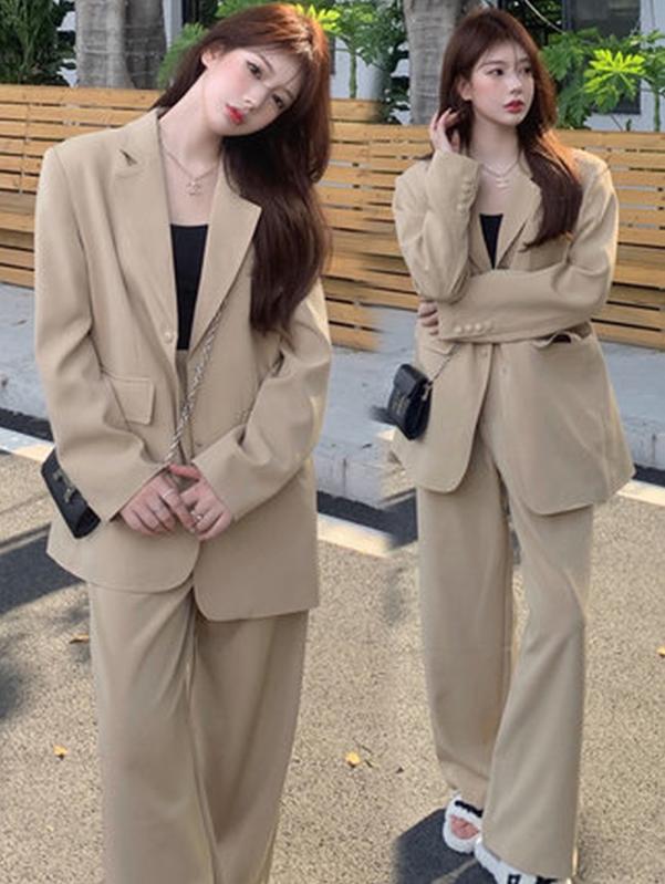 세트 치마 바지 오피스룩 봄가을 여성 투피스 정장