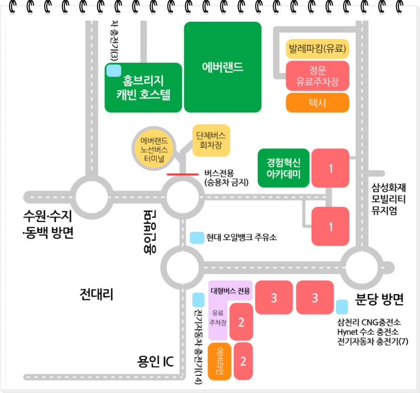 캐리비안베이 주차 할인 및 교통 정보