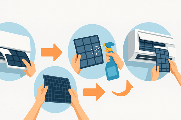 가정에서 셀프로 필터 청소하는 방법