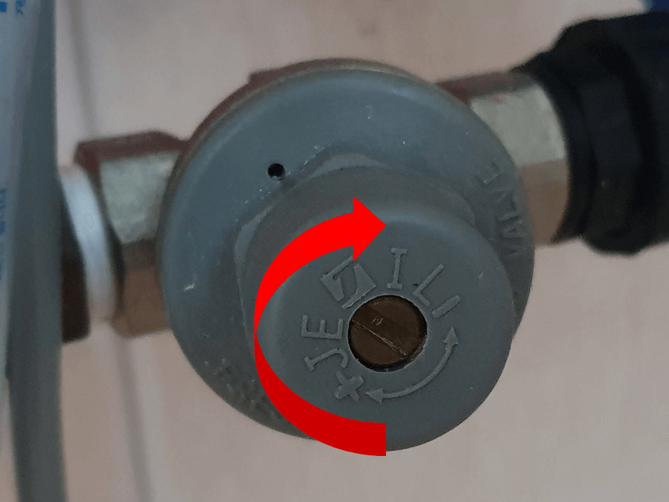 보일러 감암밸브 조절 방향