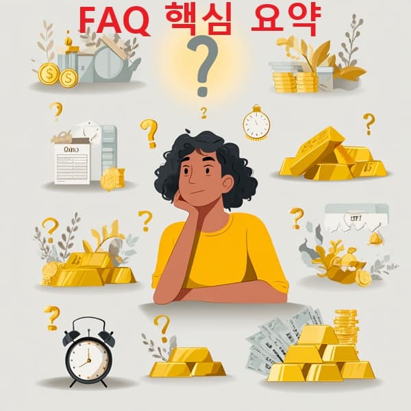 금 투자 자주 묻는 질문 요약 카드