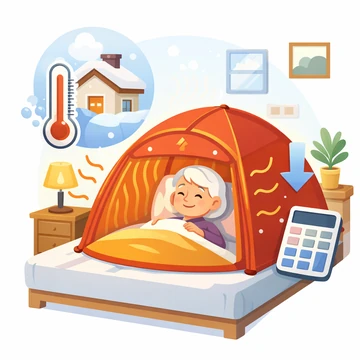 실내에서 사용하는 원터치 1인용 난방텐트 기본 구조16