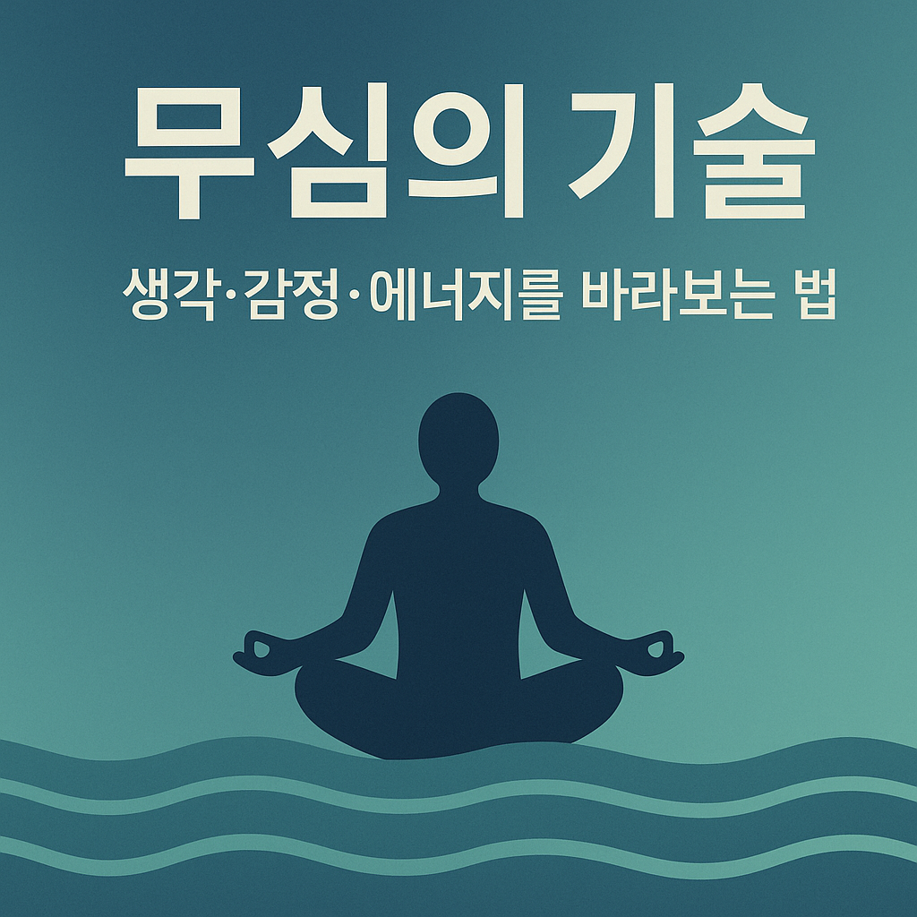 생각·감정·에너지를 바라보는 법 – 무심의 기술을 설명하는 블로그 썸네일 이미지"
