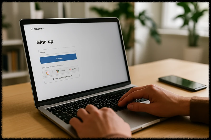 ChatGPT에 로그인 하는 모습