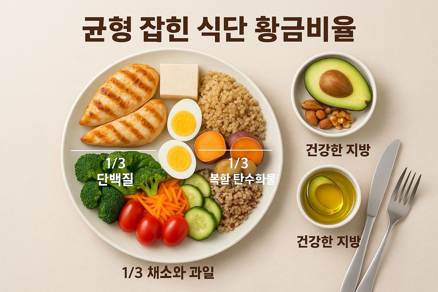 균형 잡힌 식단 설계 원칙