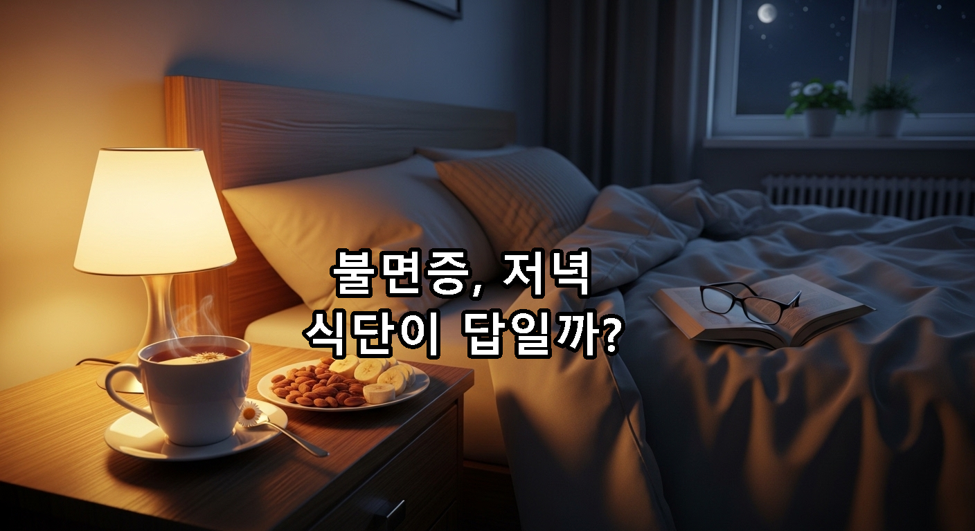 불면증에 좋은 음식과 차로 알려진 카모마일 차와 견과류