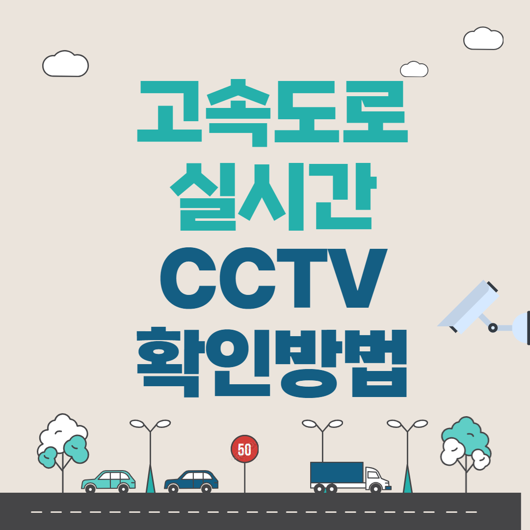 실시간 CCTV 교통 정보 확인 방법