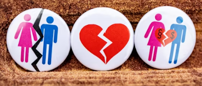 이혼을 나타내는 그림들